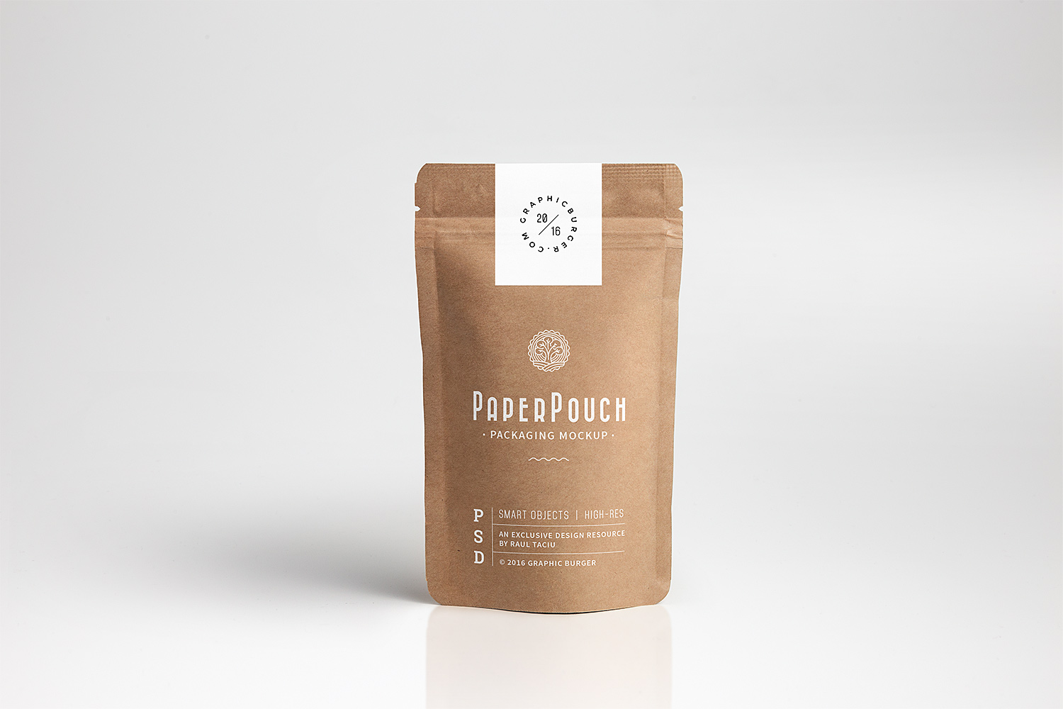 Paper Pouch Packaging Mockup