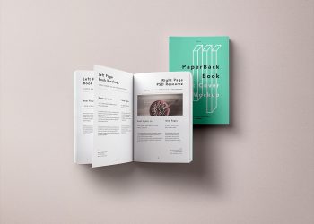 Paperback Book Mockup PSD