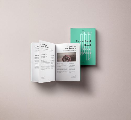 Paperback Book Mockup PSD