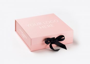 Pink Gift Box Mock-Up