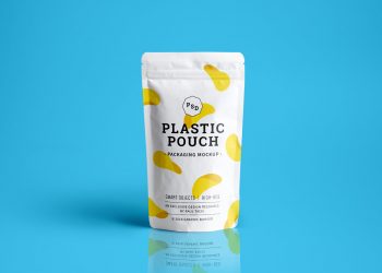 Plastic Pouch Packaging Mockup