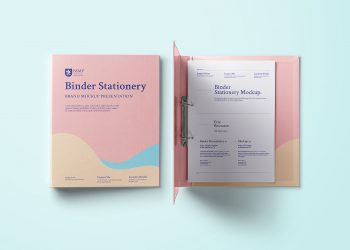 Ring Binder Folder Mockup