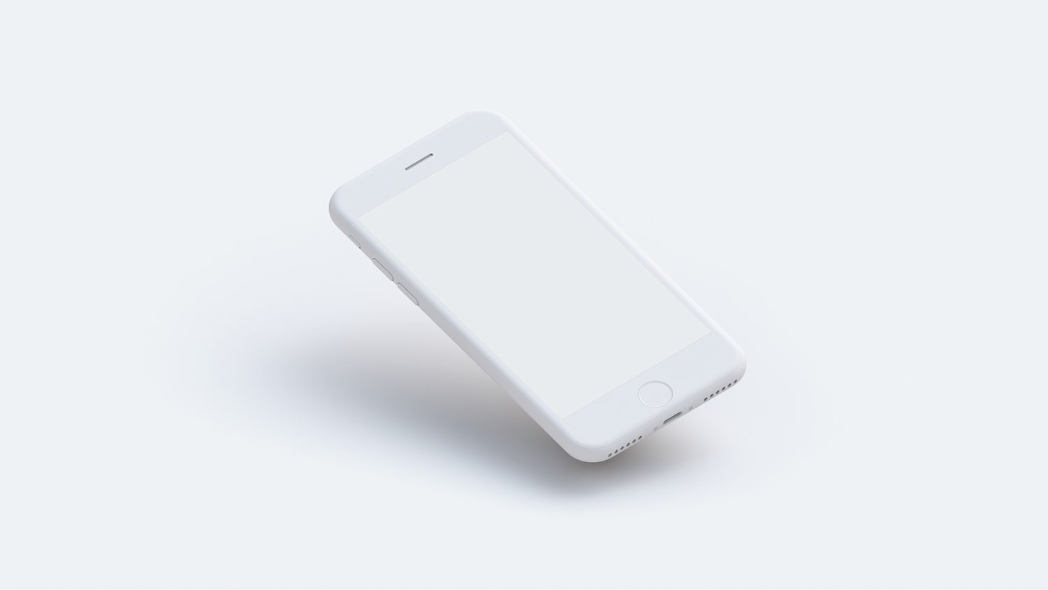 Set of White Clay iPhone Mockups