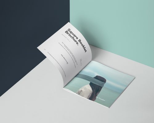 Square Brochure Mockup