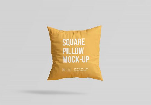 Square Pillow Mockup