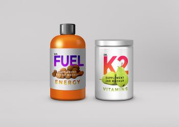 Supplement Product Packaging Mockup PSD