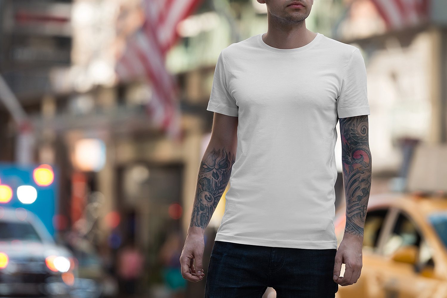 Male & Female T-Shirt Mockup