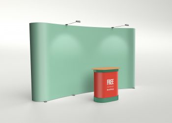 Trade Show Booth Mockup PSD