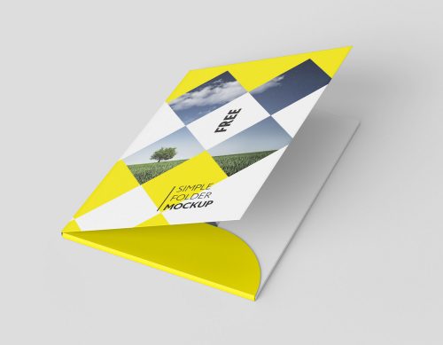 A4 Document Folder Mock-Up