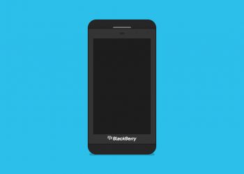 Blackberry Z10 Flat Mockup