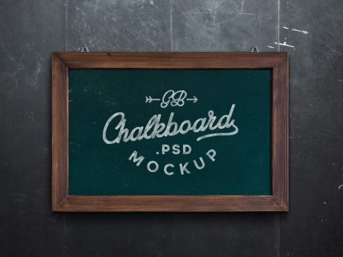 Chalkboard Mockup PSD