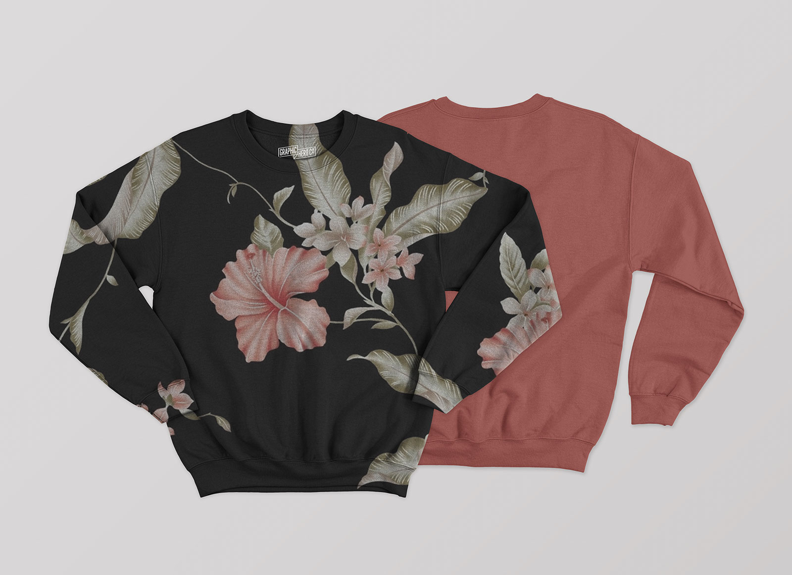 Crewneck Sweatshirt Mockups PSD