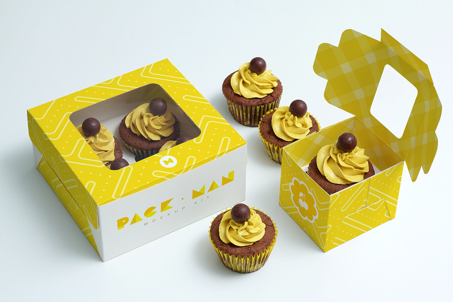 Cupcake Boxes Mockup