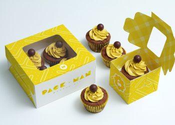 Cupcake Boxes Mockup