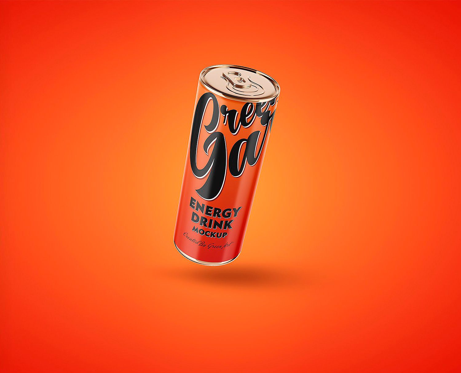 Energy Drink Tin Can Mockup PSD