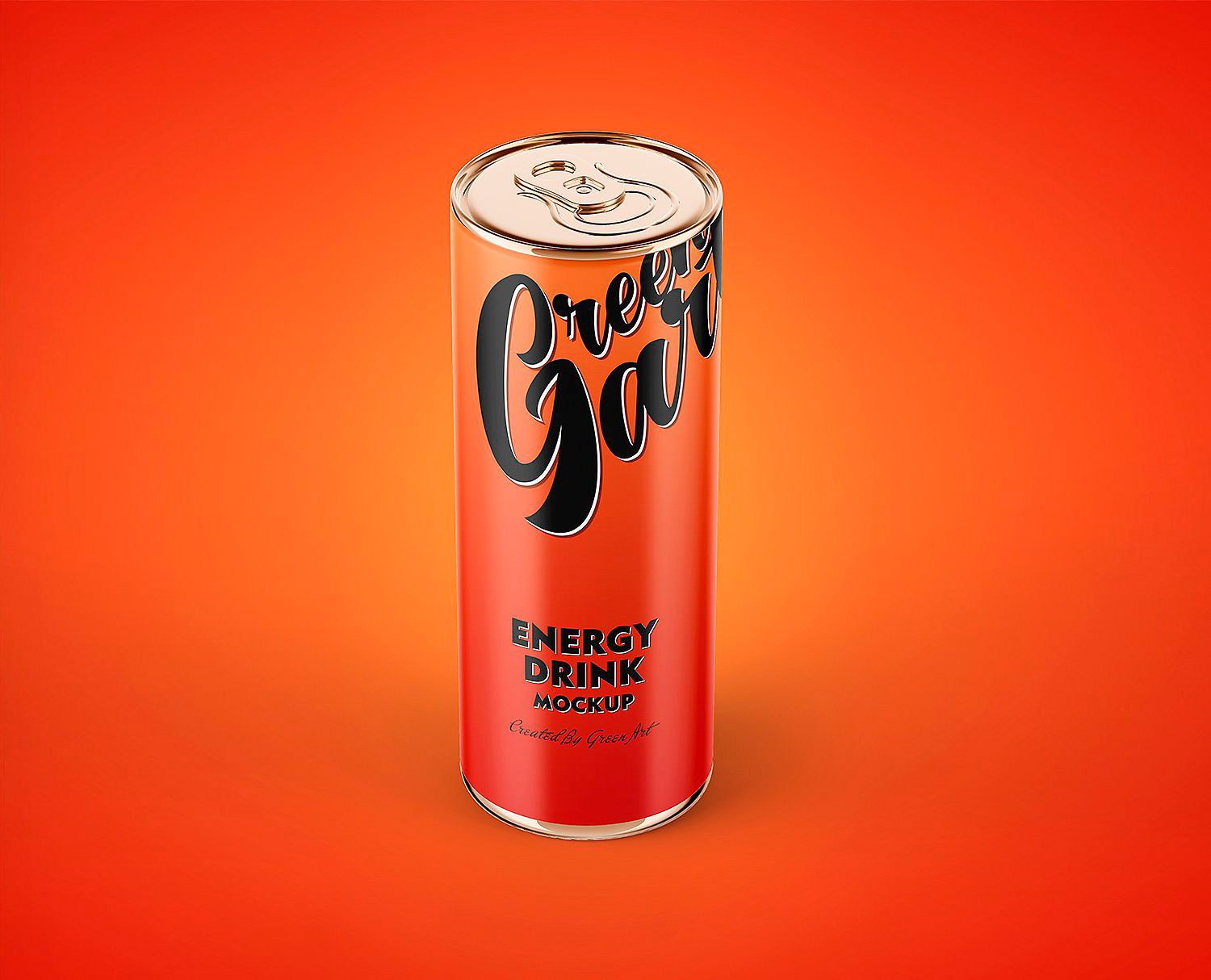 Energy Drink Tin Can Mockup PSD