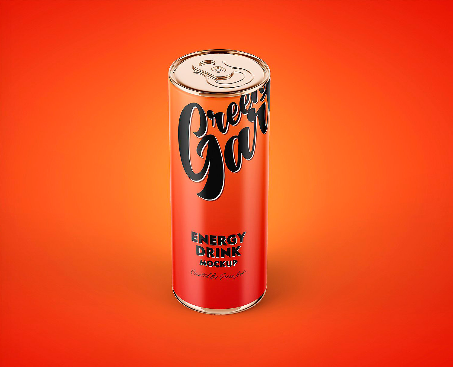 Energy Drink Tin Can Mockup PSD