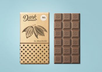 Free Chocolate Packaging Mockup PSD