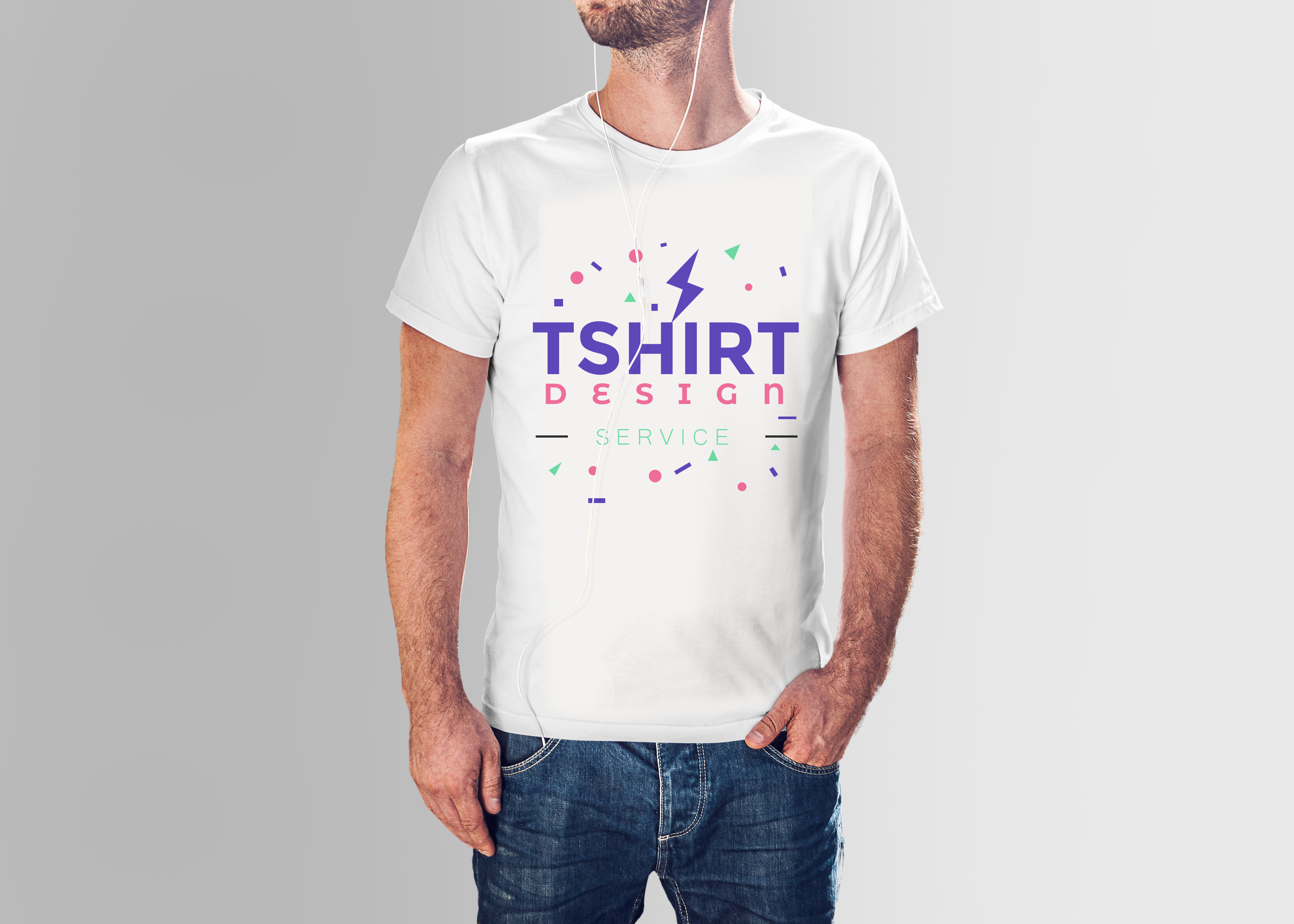 Free Male T-Shirt Mockup PSD