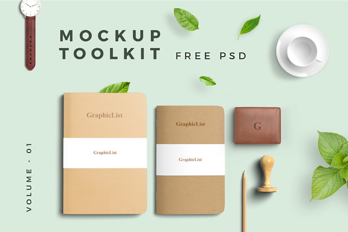 Free Mockup Toolkit Set Vol 01