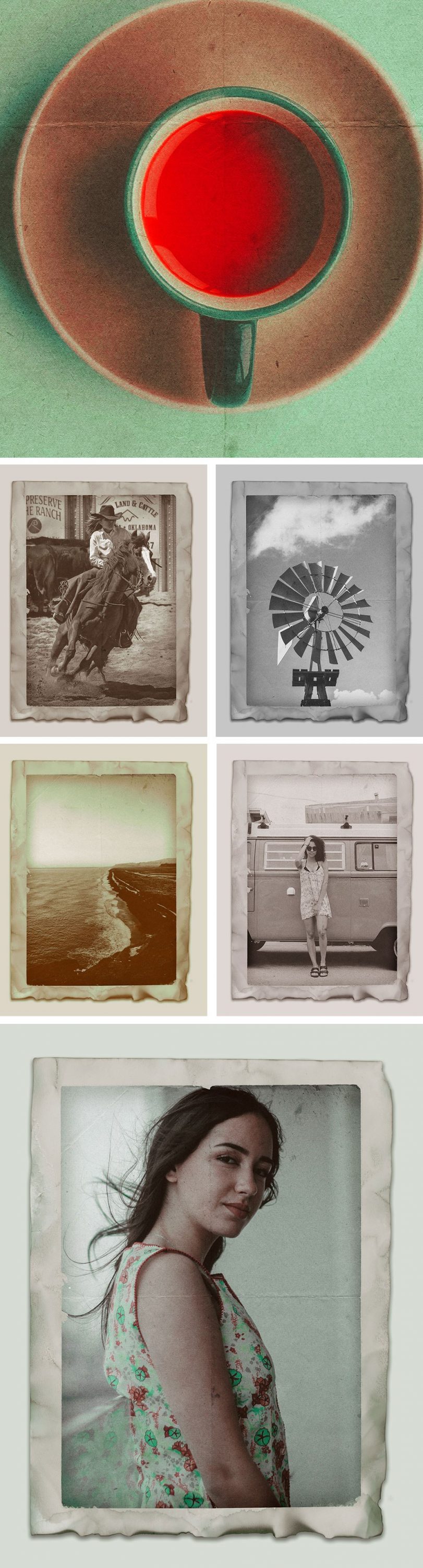 Free Old Photo PSD Mockup