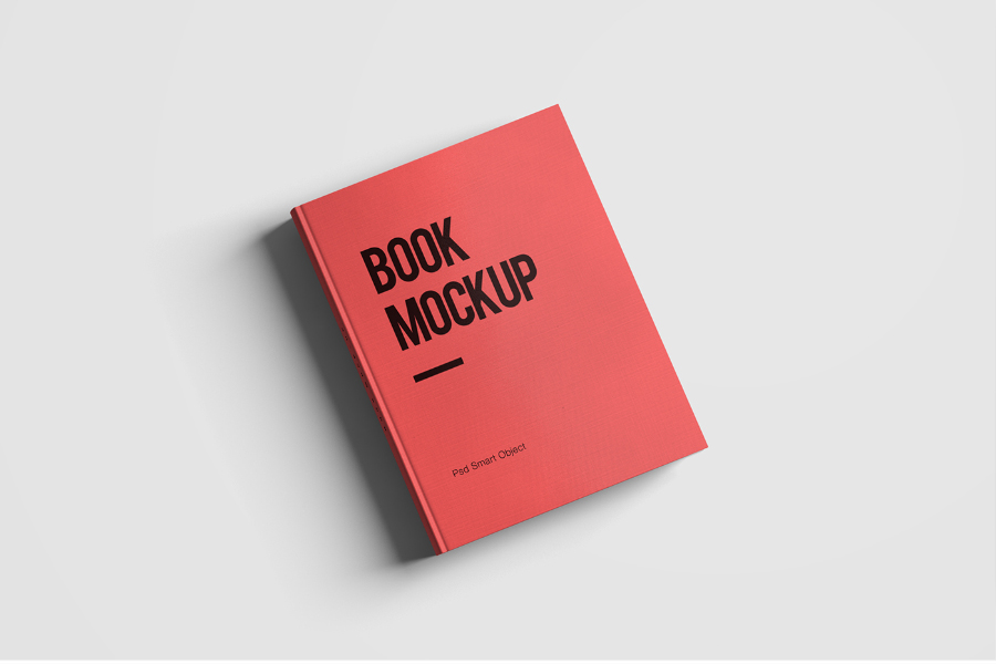 Free Red Book PSD Mockup