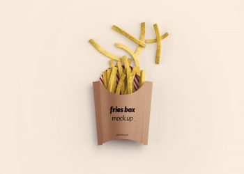 Fries Box Mockup PSD