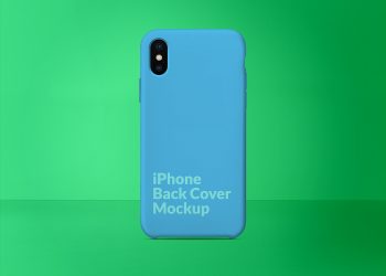 iPhone X Silicone Case Back Cover Mockup