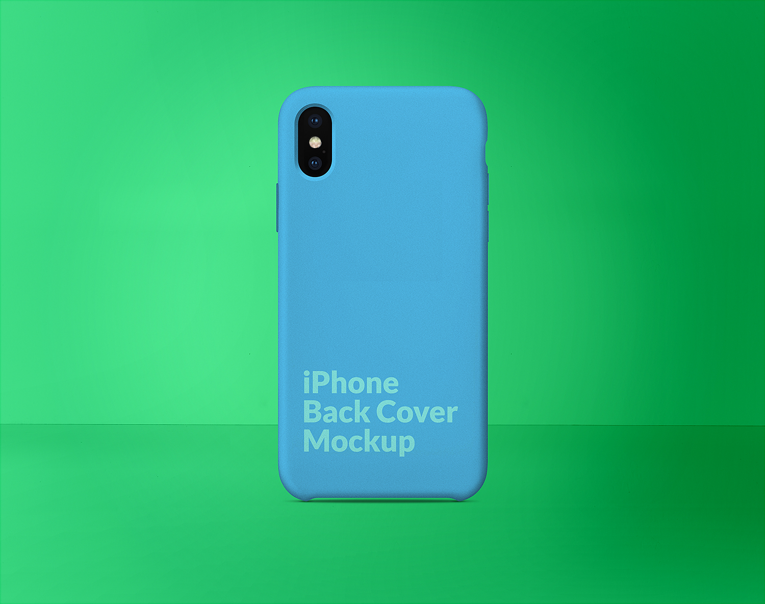 iPhone X Silicone Case Back Cover Mockup