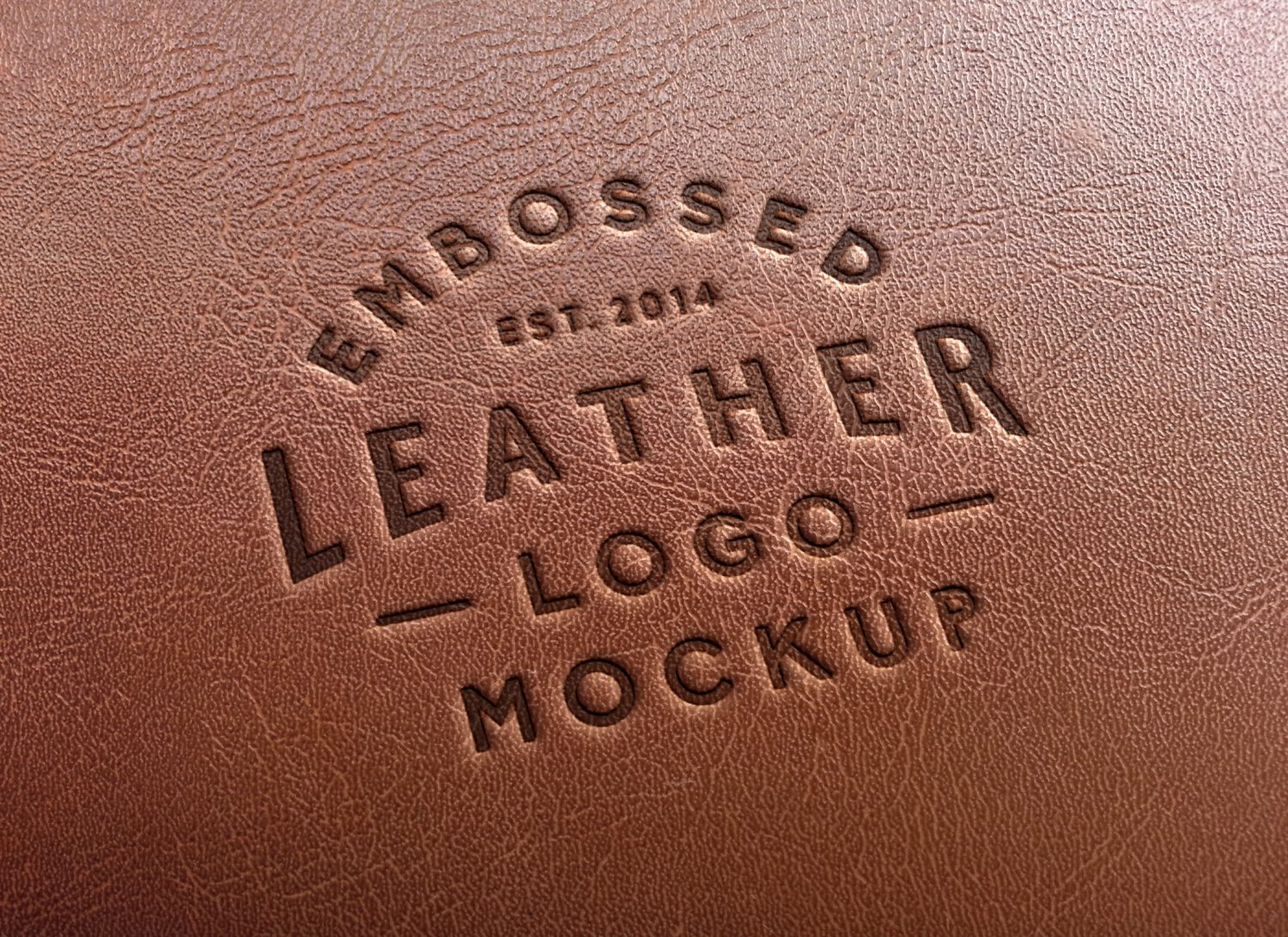 Leather Stamping Logo Mockup