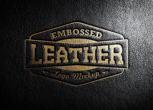 Leather Stamping Logo Mockup