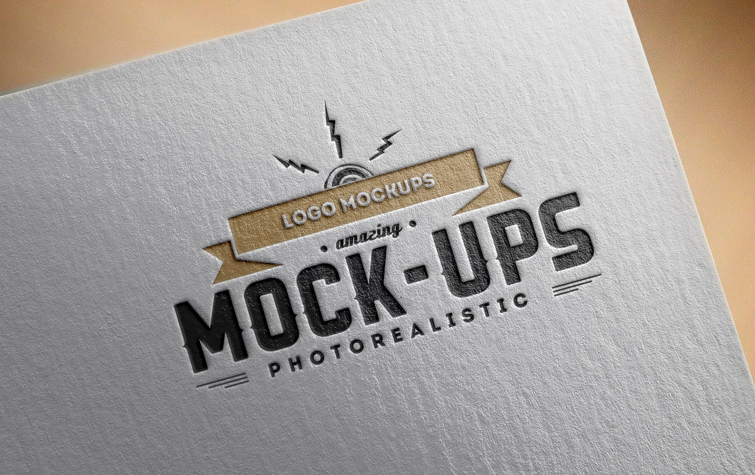 Logo Mock-Up Exclusive Paper Edition