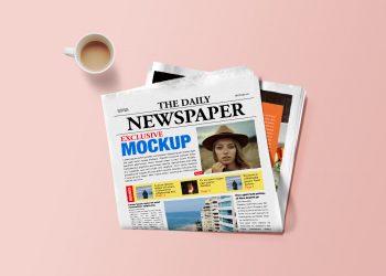 Newspaper Mockup PSD