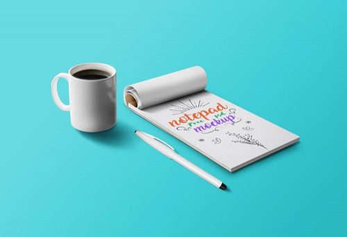 Notepad PSD Mockup