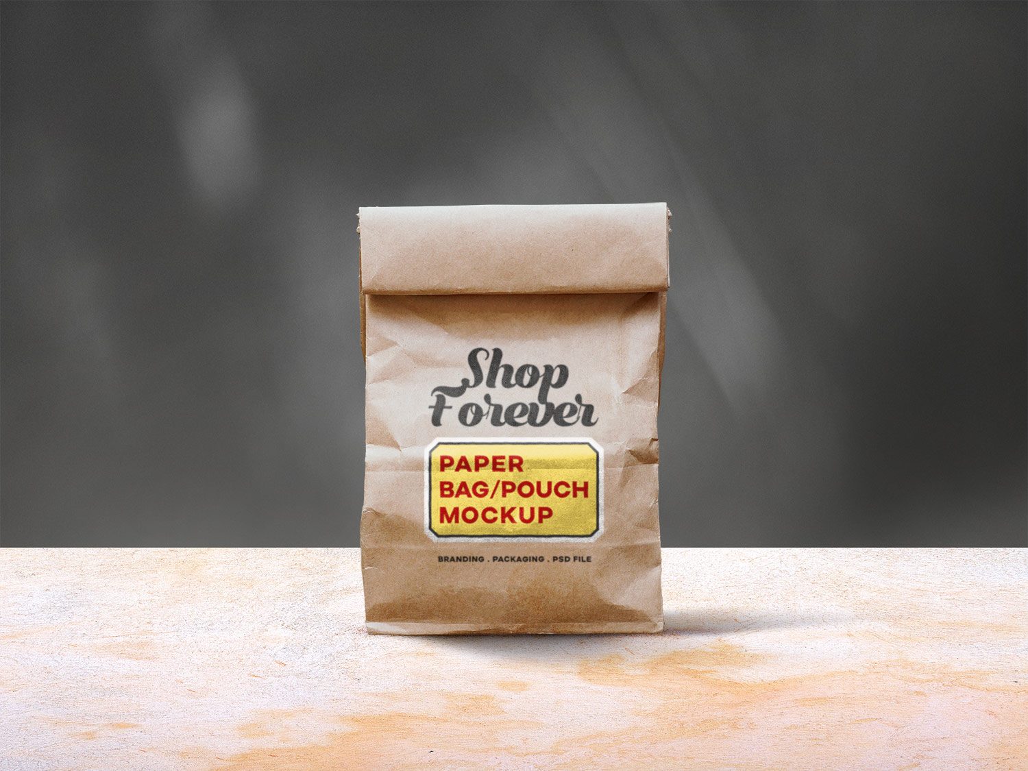 Paper Bag Mockup Free PSD