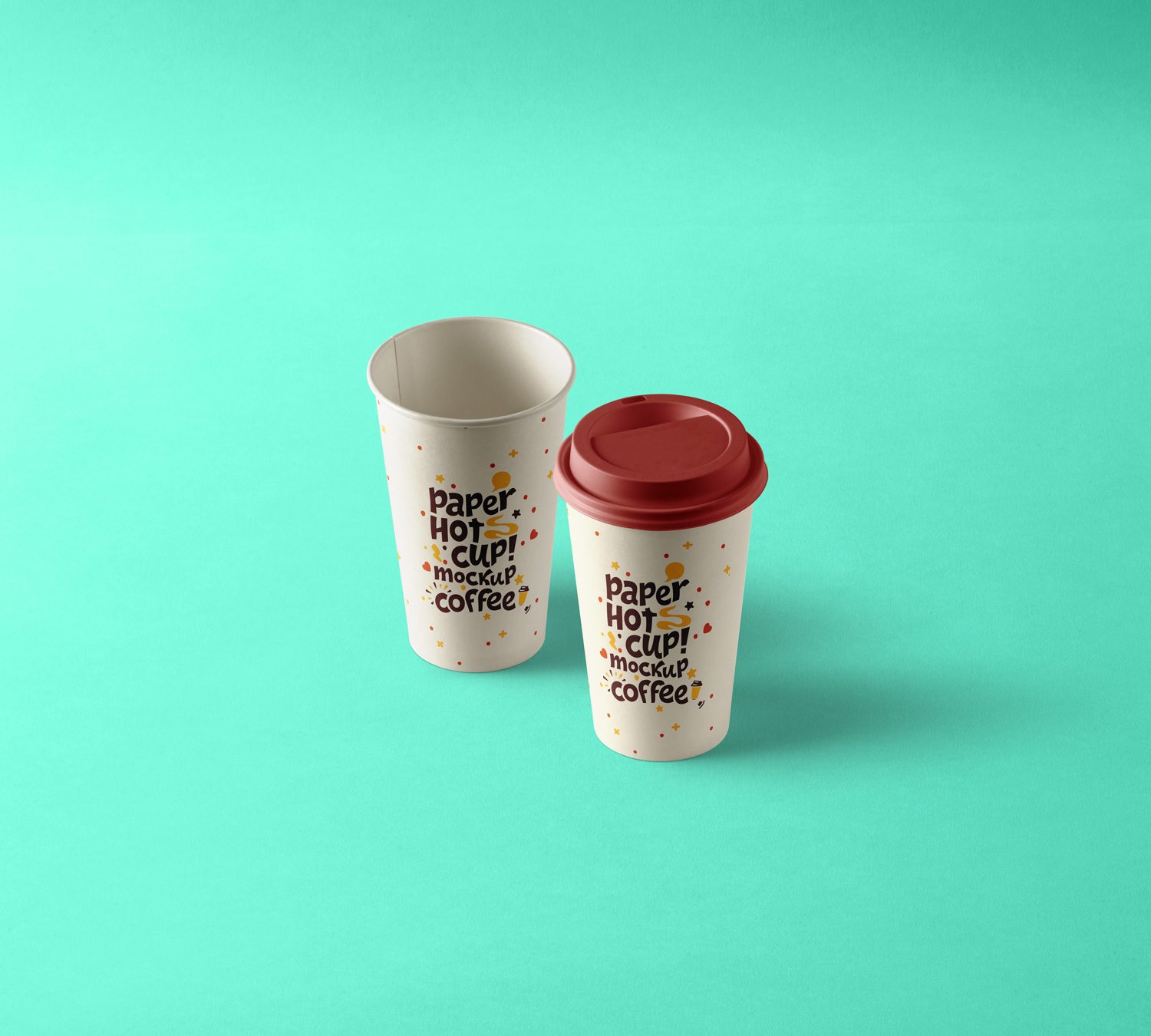 Paper Hot Cup Mockup Template