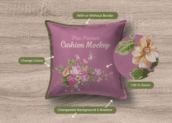 Premium Quality Cushion Cover Mockup