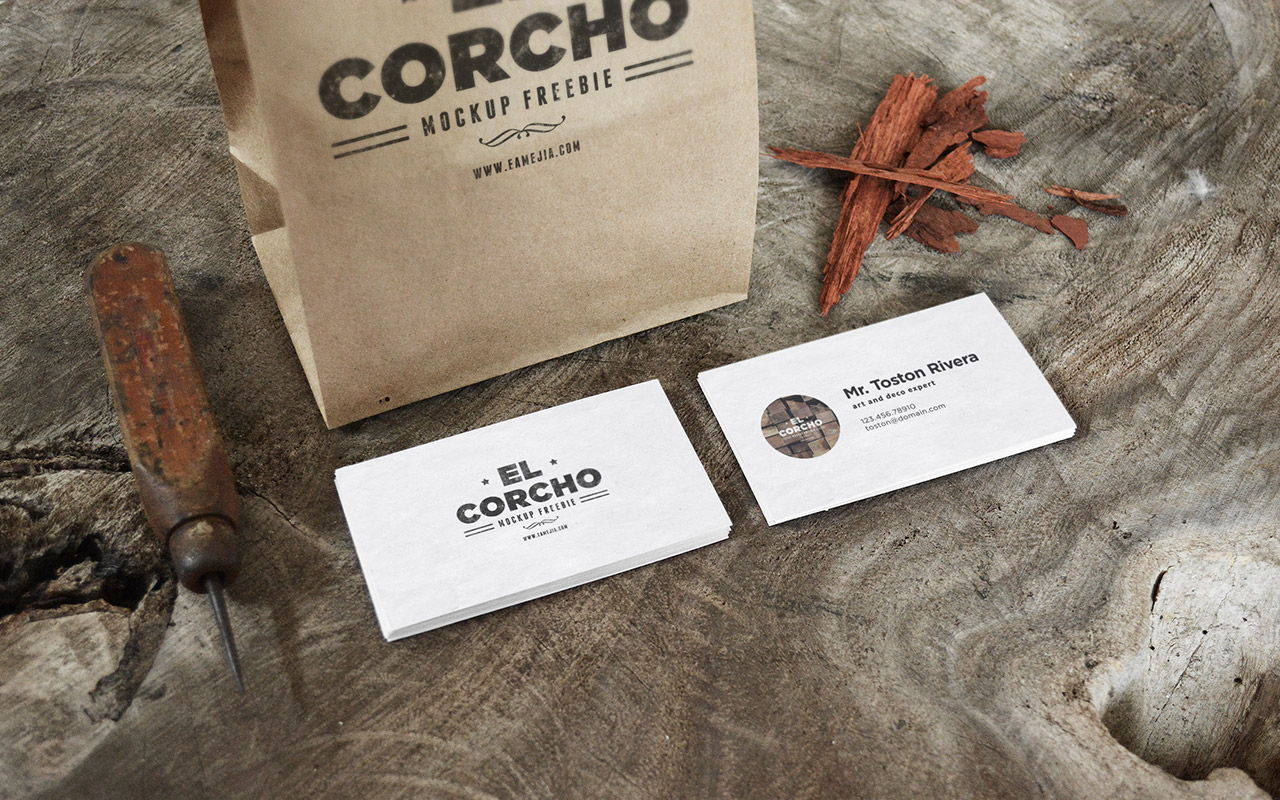 Realistic Business Card Mockup #2