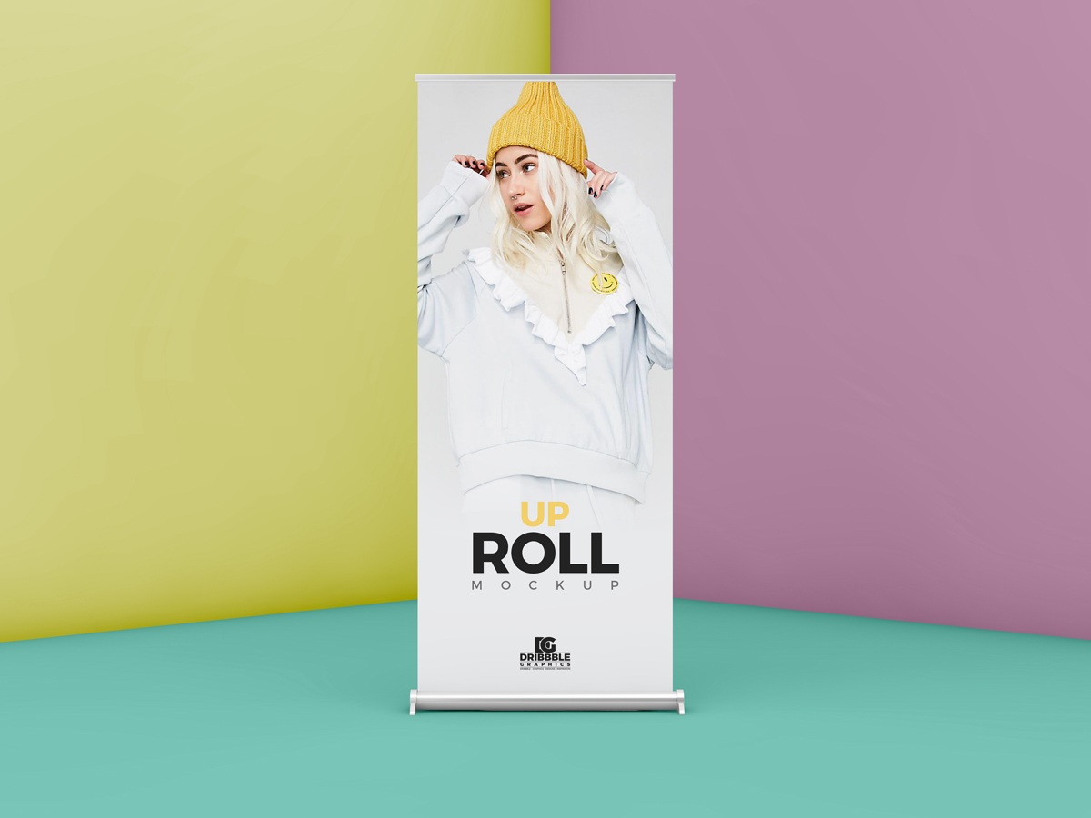 Download Roll Standing Banner Mockup Best Free Mockups PSD Mockup Templates