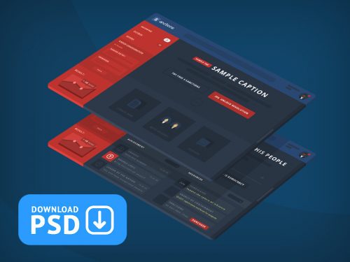 Sanctions GUI Dashboard PSD Mockup