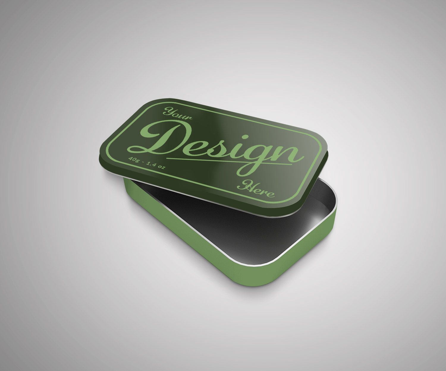 Small Tin Box Mockup PSD