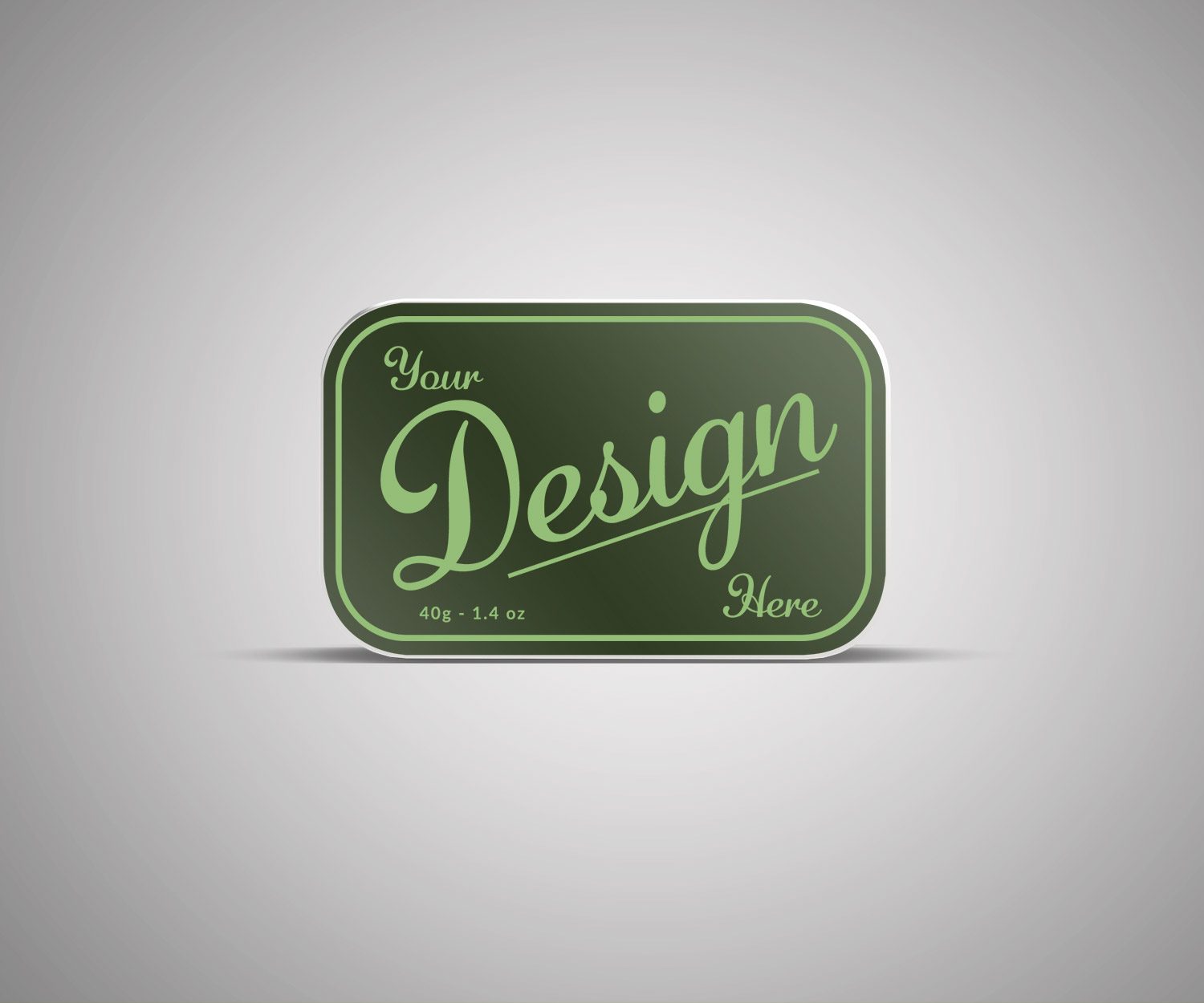 Small Tin Box Mockup PSD