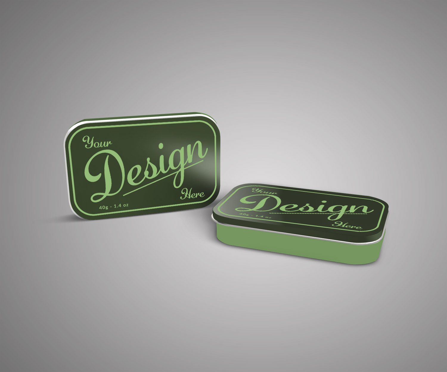 Small Tin Box Mockup PSD