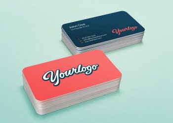 Stack Business Card Mockup