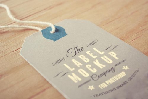 Tag Label Logo Mockup