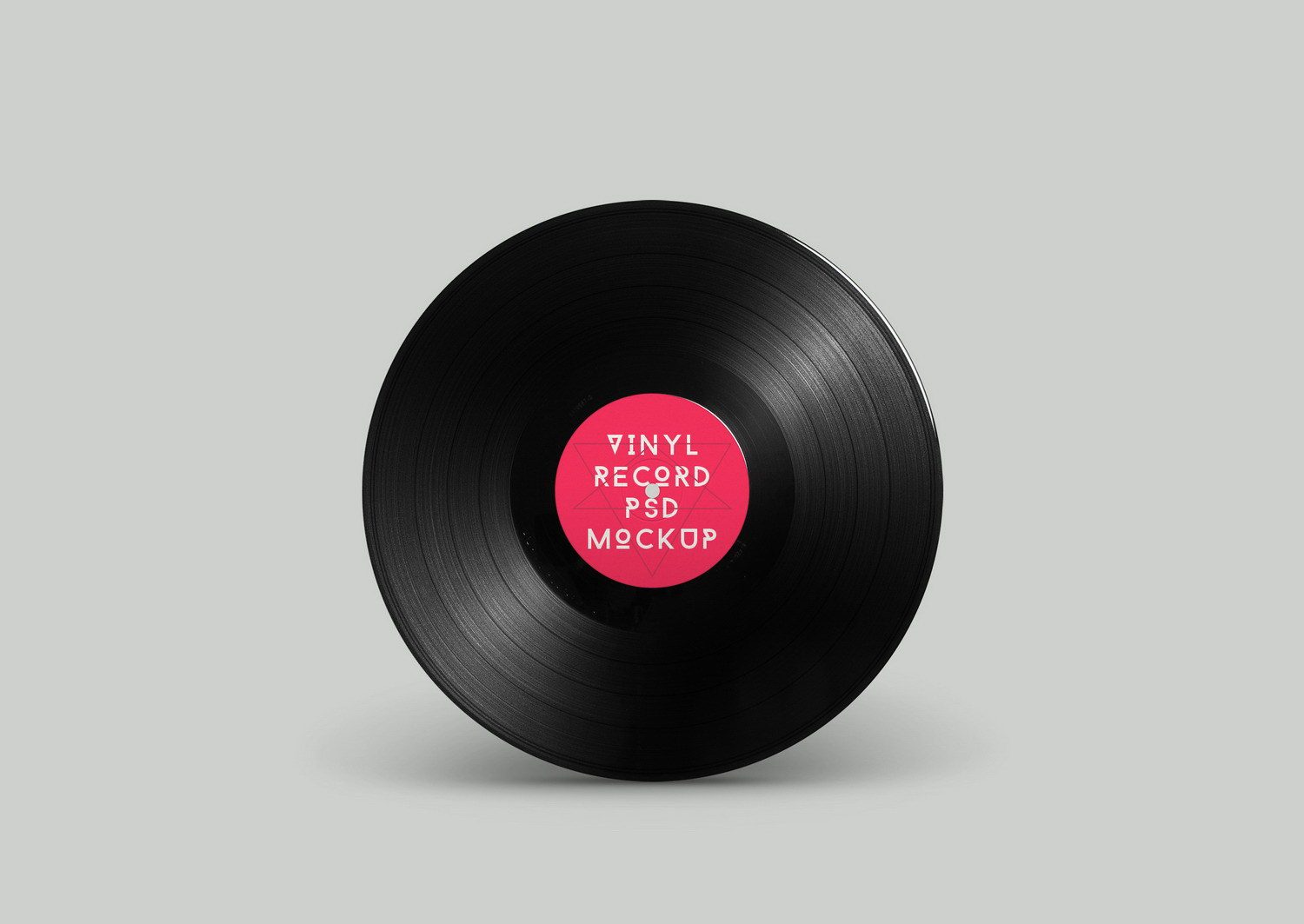 Vinyl Disc Cover Art Mockup