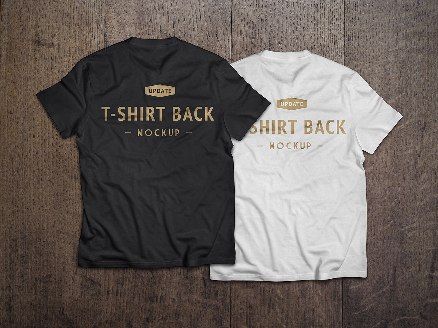 2-Photorealistic-T-Shirt-Mock-Ups-Back - Best Free Mockups