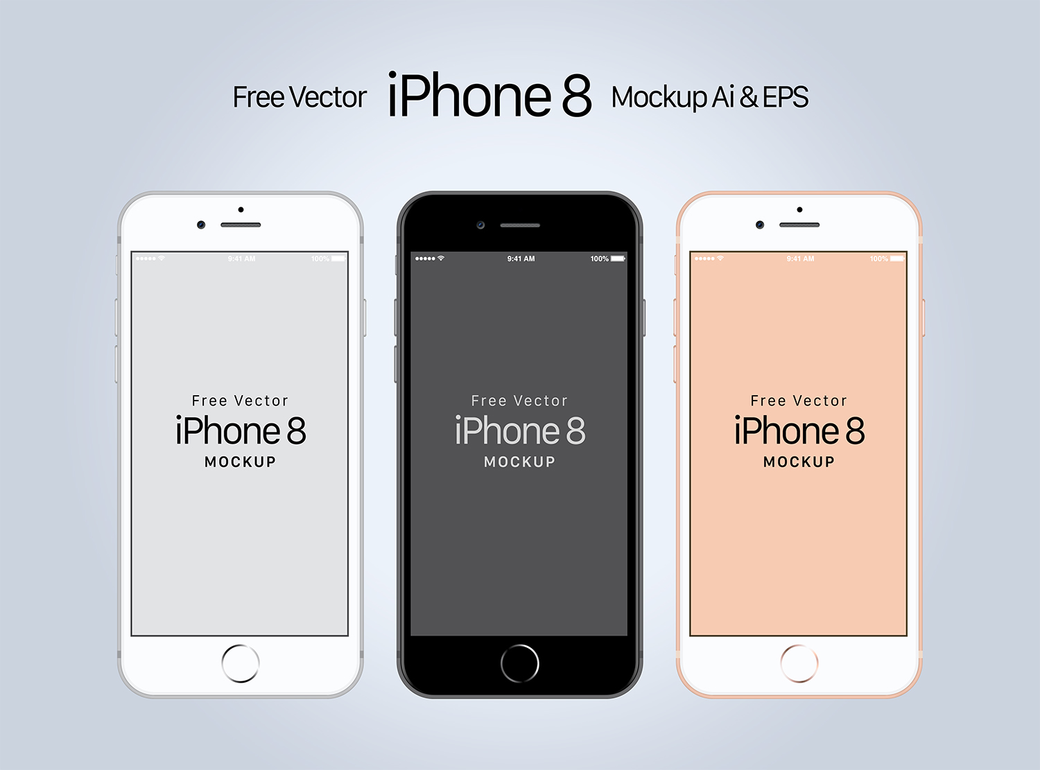 Download Free-iPhone-8-Mockup-Ai-EPS - Best Free Mockups
