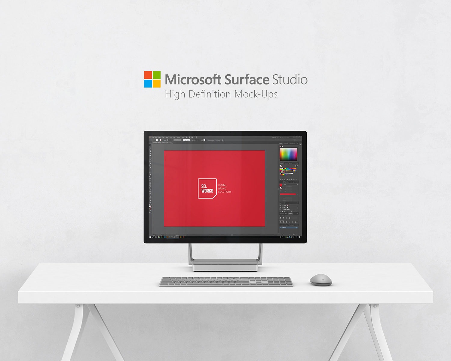 Microsoft Surface Studio Free Mockups