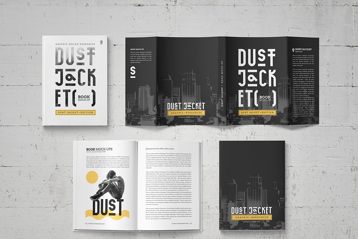 Book Mock-Up / Dust Jacket Edition